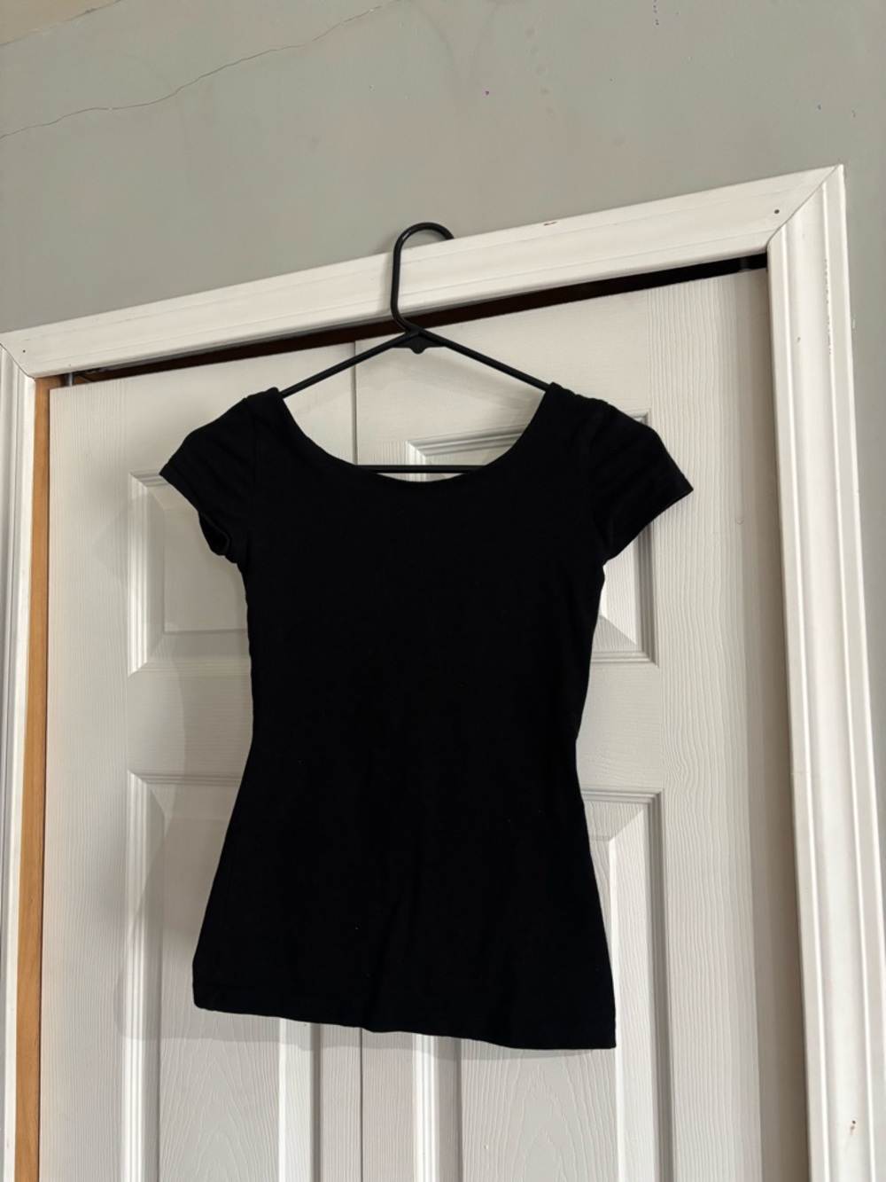 Garage Black Scoop Neck Short-Sleeve Tee